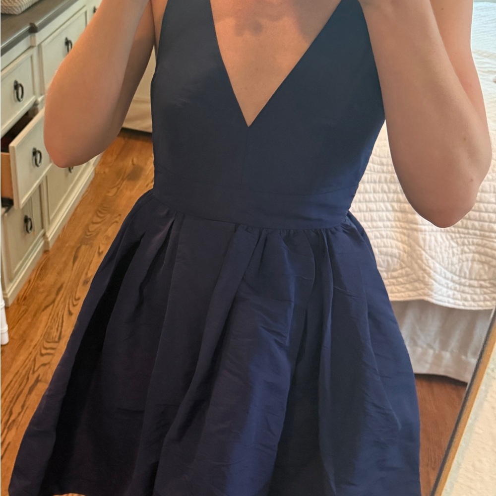 Elegant Navy Blue Dress